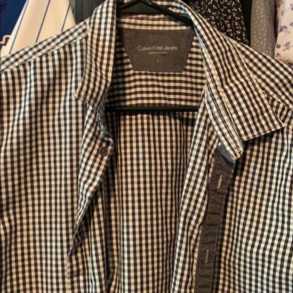 Calvin Klein Short Sleeve Button Up